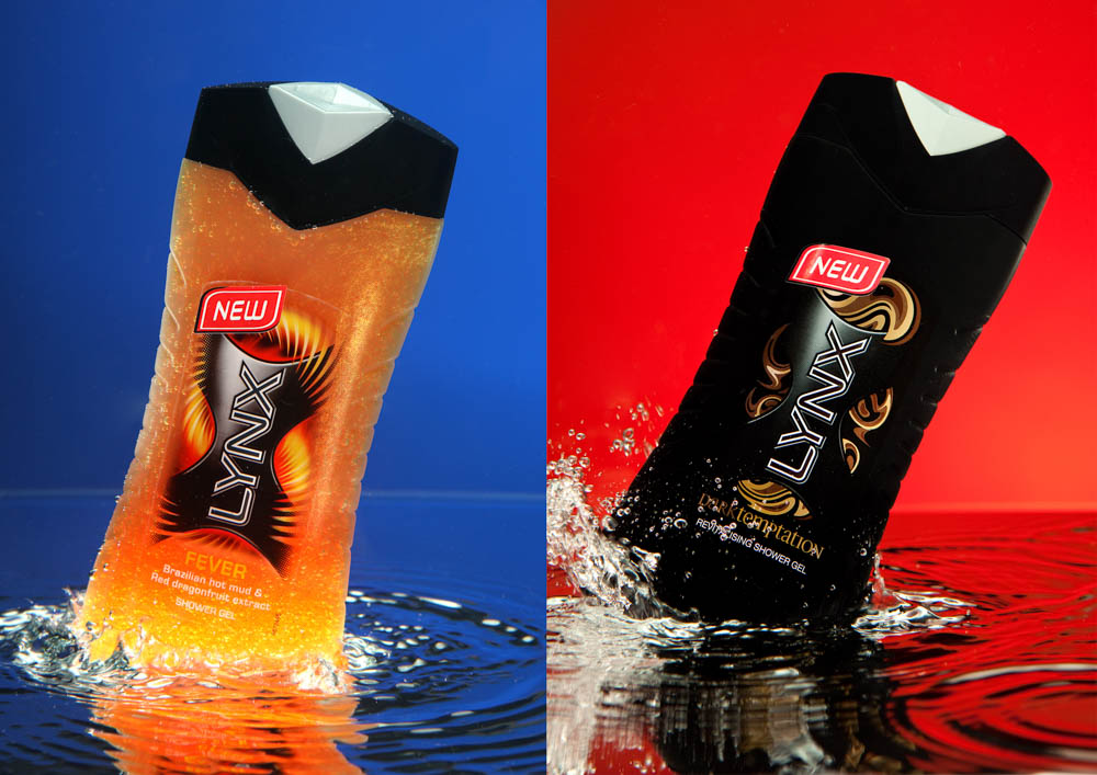 Commercial Photography Lynx Shower Gel